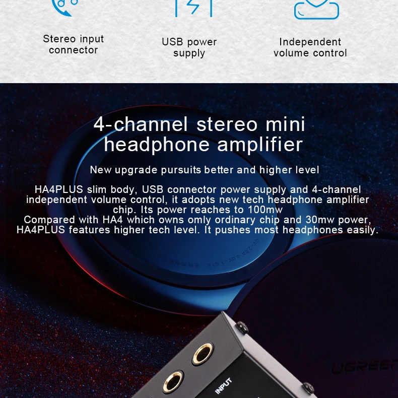 Обновленная версия Alctron HA4 Plus 4 канальный профессиональный мониторинг усилитель для наушников компактный USB Интерфейс Питание питания