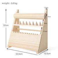 high level creative solid wood tripod jewelry stand necklace bracelet ring storage rack jewelry display stand decoration props