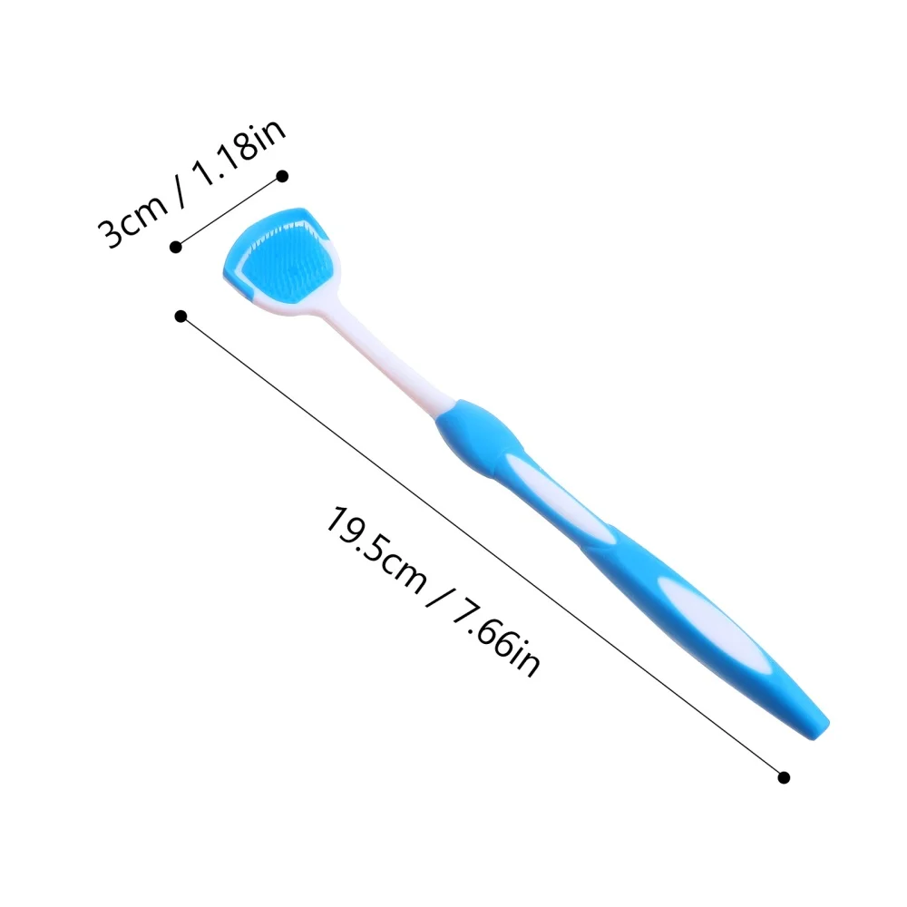 

2pcs Tongue Cleaner Reusable Tongue Cleaning Brush Oral Care Tongue Scraper