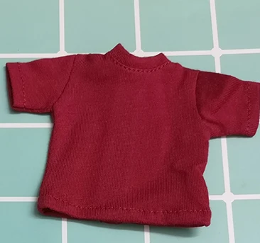 wine red 1 шт. Blyth кукла футболка одежда подходит для Барби рубашка momoko, pullip, azone, Blyth 1/6 кукла DC129 - Цвет: wine red