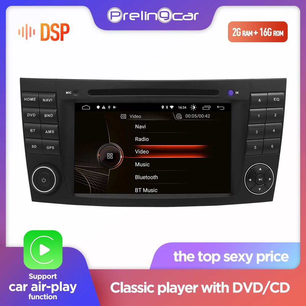 Android 9 0 2din для Mercedes Benz E-class W211 E200 E220 E300 E350 E240 E280 CLS CLASS W219 автомобильный dvd Радио