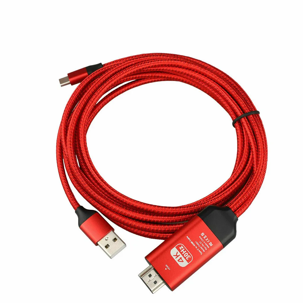 Кабель адаптер Ouhaobin Type C USB HDMI HDTV 4K для Samsung Note10/Note10 + телевизора монитора|Кабели HDMI|