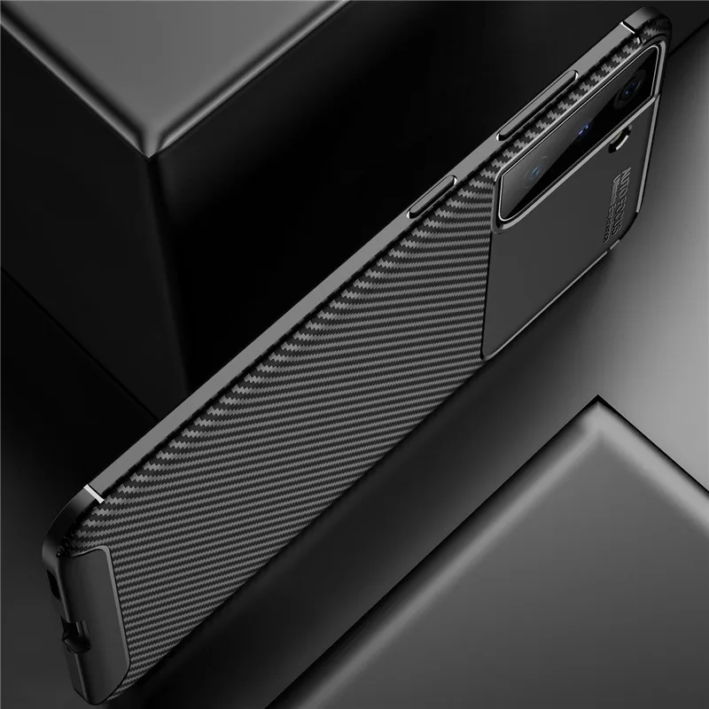 Чехол из углеродного волокна для Samsung Galaxy S21 чехол Ультра мягкий бампер телефона