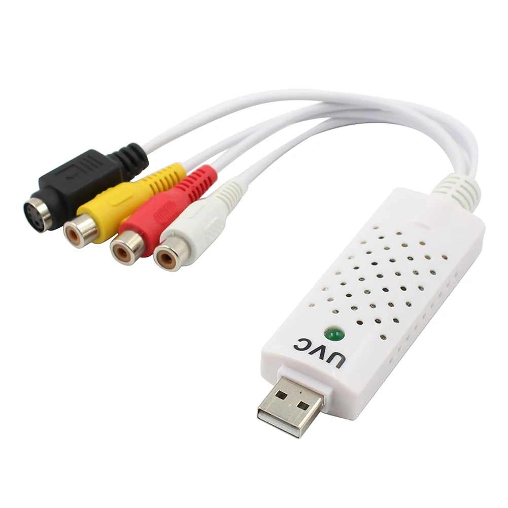 Привод бесплатно USB 2 0 Видео Аудио записывающая карта конвертер аналоговый в