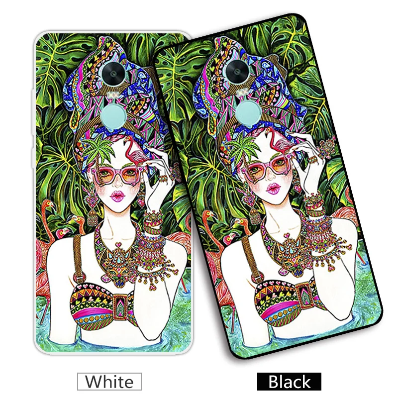 5.5 inch Phone Case For Xiaomi Redmi Note4x Wallpapers Back Cover for Note 4X Xiomi Note4X Silicone | Мобильные телефоны и