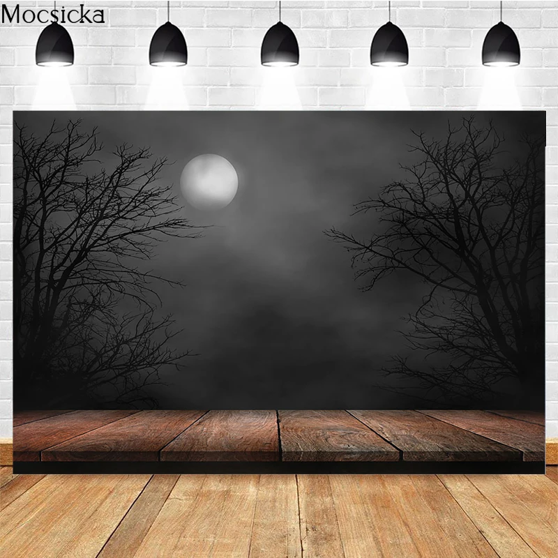 

Mocsicka Natural Scenery Photography Background Night Super Moon Decoration Props Child Portrait Art Photo Backdrop Studio