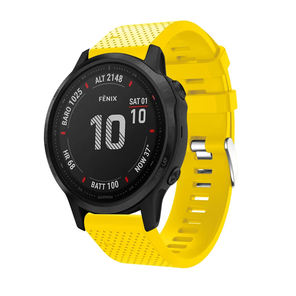 20 мм ремешок для часов Garmin Fenix 6S часы с быстрым выпуском легко подходят силиконовый ремешок на запястье ремни для Garmin Fenix 5s Plus ремень