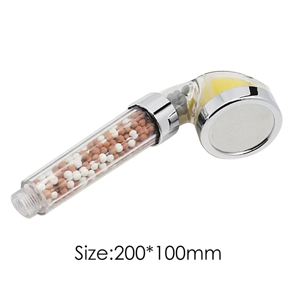 

SPA Shower Nozzle Pressurized Sprinkler Water Saving Negative Anion Shower Head Rain Shower Head Handheld Set