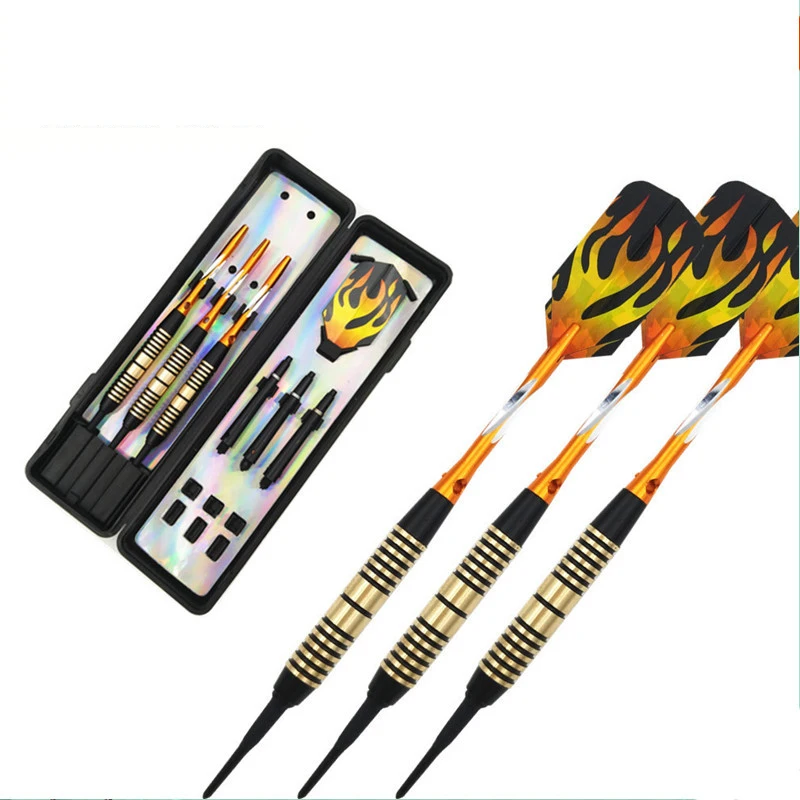 3 шт. 18 г электронная Дротика Мягкий Нейлоновый наконечник латунный ствол