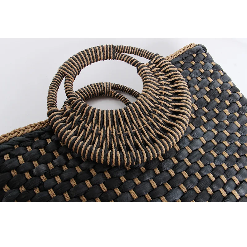 Женская Соломенная Сумка новинка 2019 вместительная пляжная сумка ручной работы