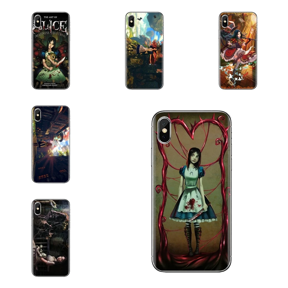 Аниме Alice Madness Returns для девочек Xiaomi Redmi 4A S2 Note 3 3S 4 4X5 6plus 7 6A Pro Pocophone F1 прозрачный чехол