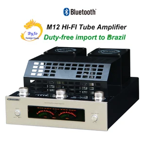 M12 Hi-Fi усилитель мощности 160 Вт высокой мощности 6J4P электронная трубка USB Bluetooth VFD динамический экран беспошлинная импорт в Бразилию