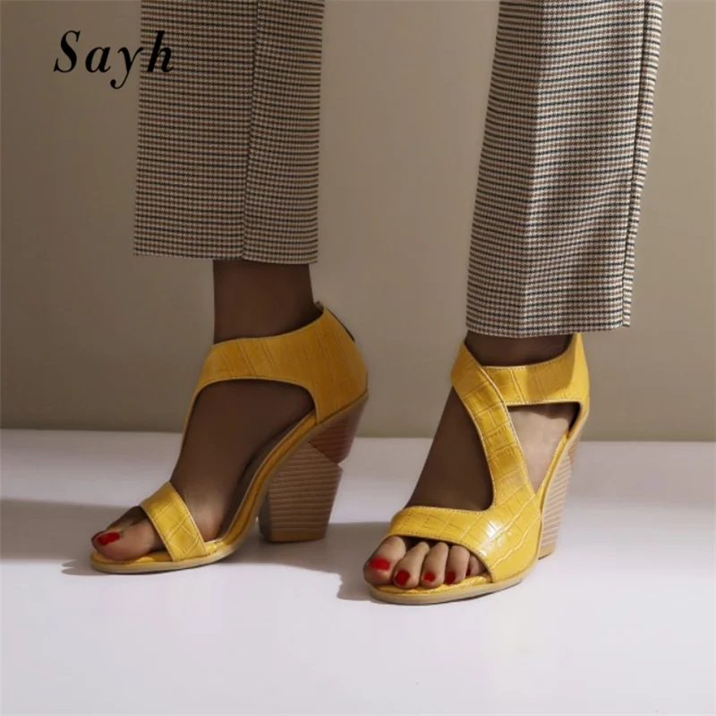 

Women Sandals Summer 2020 Female Shoes Woman High Heel Pumps Peep Toe Heels Faux Leather Sexy Shoes Stiletto Shoes Size Plus