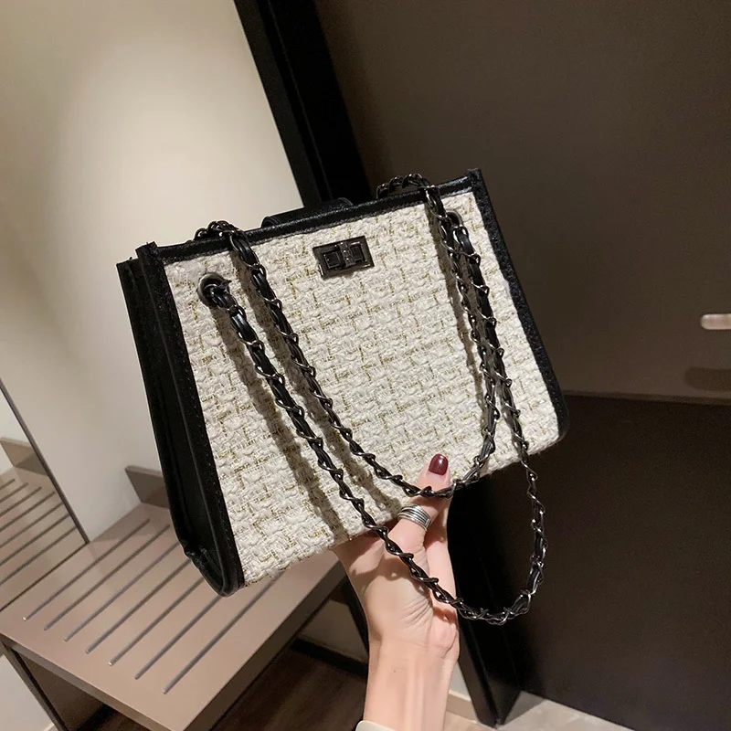 Модная Маленькая женская сумка из искусственной кожи на цепочке через плечо