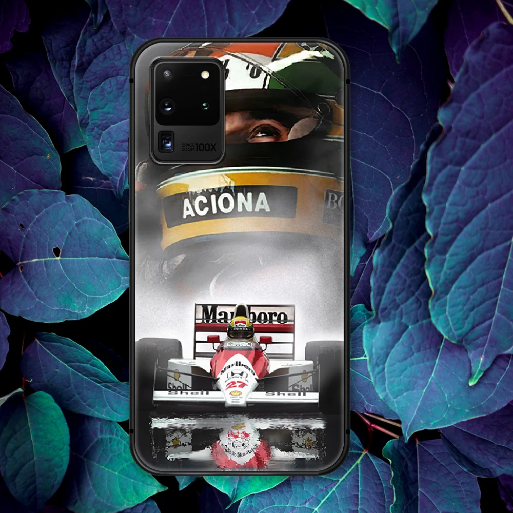 

Ayrton Senna F1 Racing Phone Case For Samsung Galaxy Note S 8 9 10 20 Plus E Lite Uitra black Cover Silicone Coque 3D Funda
