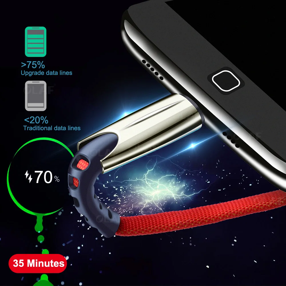 Кабель Micro USB 3A кабель для быстрой зарядки 3 0 Samsung S21 S20 Xiaomi Redmi Note 9 8 Sony передачи