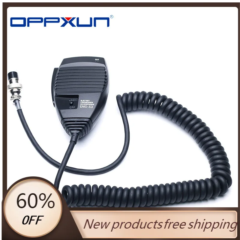 OPPXUN радиомикрофон EMS 53 8pin DTMF ручной микрофон для Alinco DR 03 06 135 235 435 635 радио|Запчасти