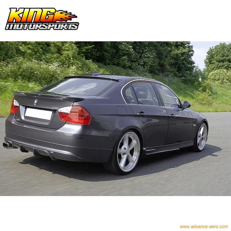 Подходит для 05 12 06 08 BMW E90 3 Series 4Dr Sedan задний бампер спойлер Bodykit уретан Global