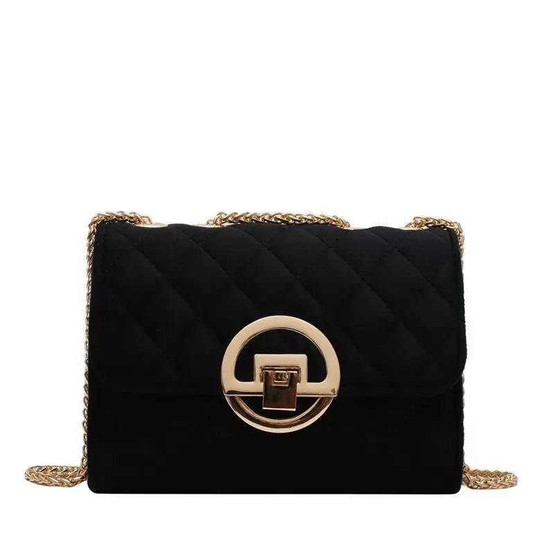 

Solid Color Velvet Mini Crossbody Bags For Women Shoulder Messenger Bag Luxury Designer Purses and Handbags
