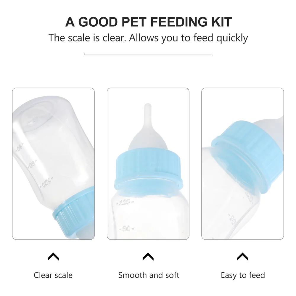 

1Set Cat Dog Nursing Bottle Bite-resistant Feeder Portable Pet Feeder
