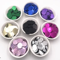 10gpack 20mm large round sequins pvc paillettes with1 side hole diy wedding dress craft manual sewing lentejuelas accessories