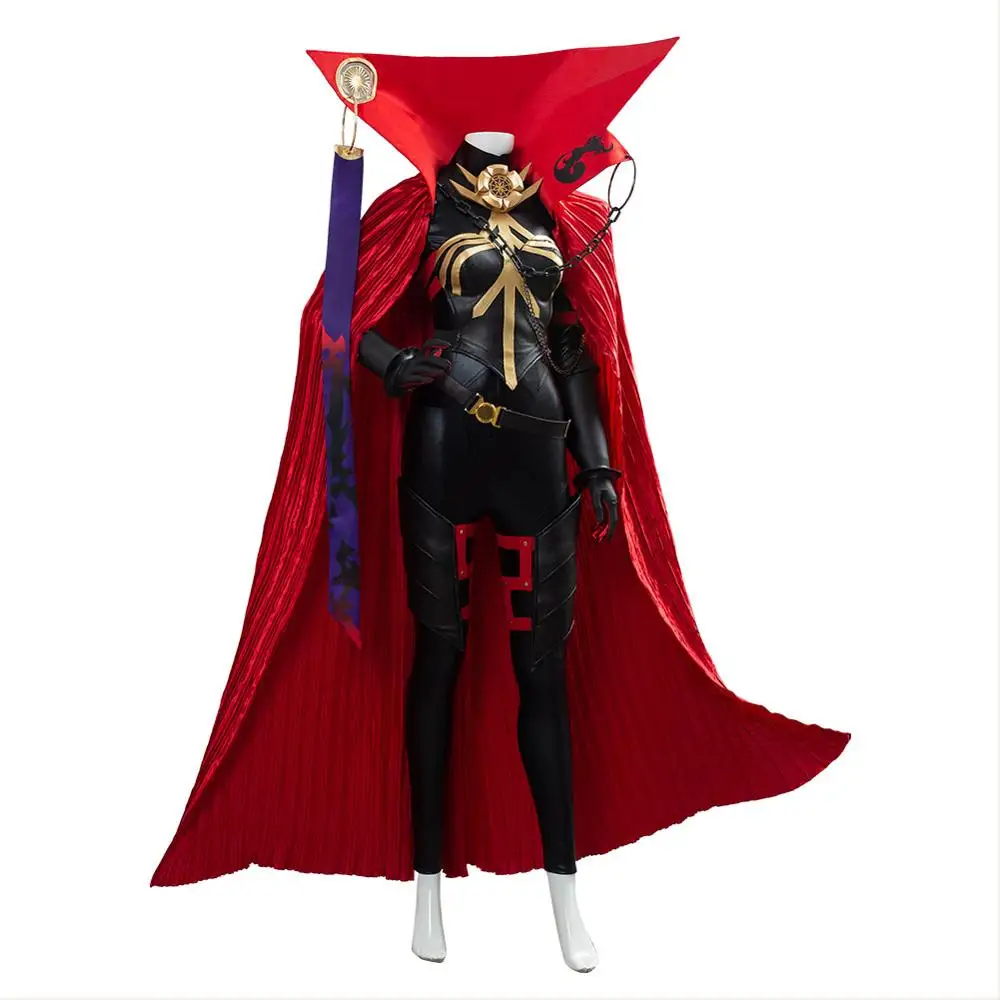 Fate Grand Order Cosplay Nobunaga Oda косплей костюм Красная накидка для девочек женские костюмы