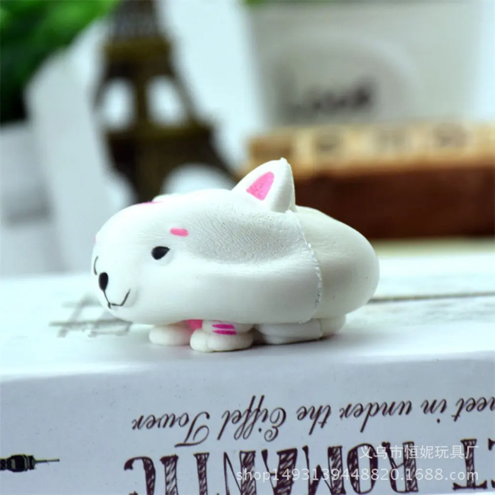 Слайм игрушки маленький кот Форма Мягкий медленно Восстанавливающий форму