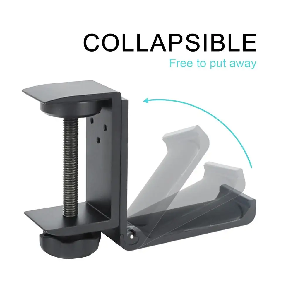 

Универсальный металлический держатель для наушников, подставка под стол для наушников, игровая вешалка для гарнитуры с регулируемым зажим...