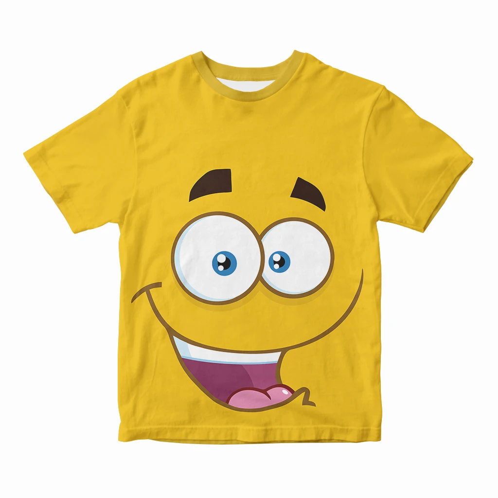 

New oversized men's T-shirt comic funny expression pack t-shirts Harajuku comics anime graphics summer short-sleeved t-shirts