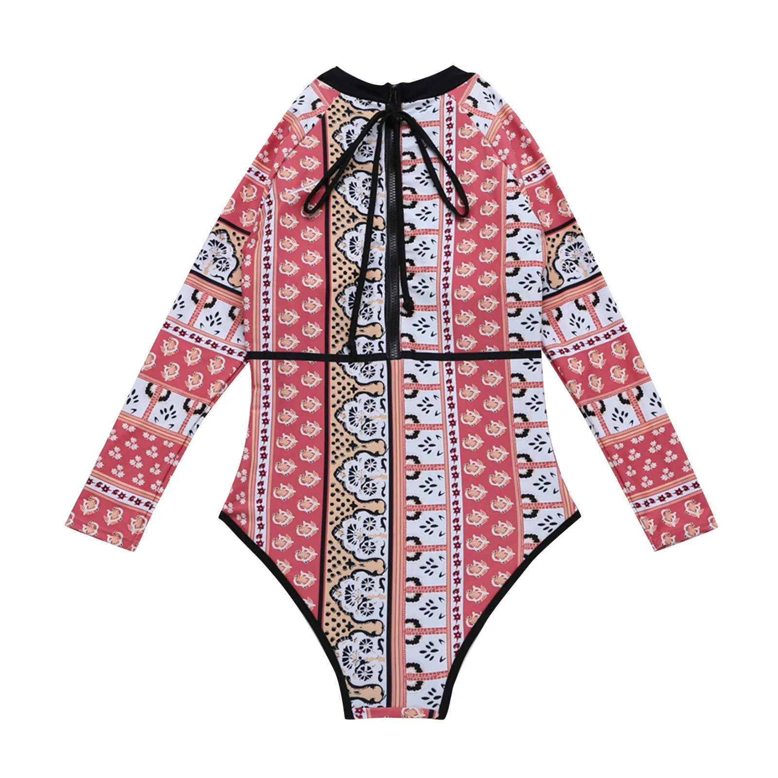 Модный сексуальный купальник с принтом комплект нижнего белья женский длинным