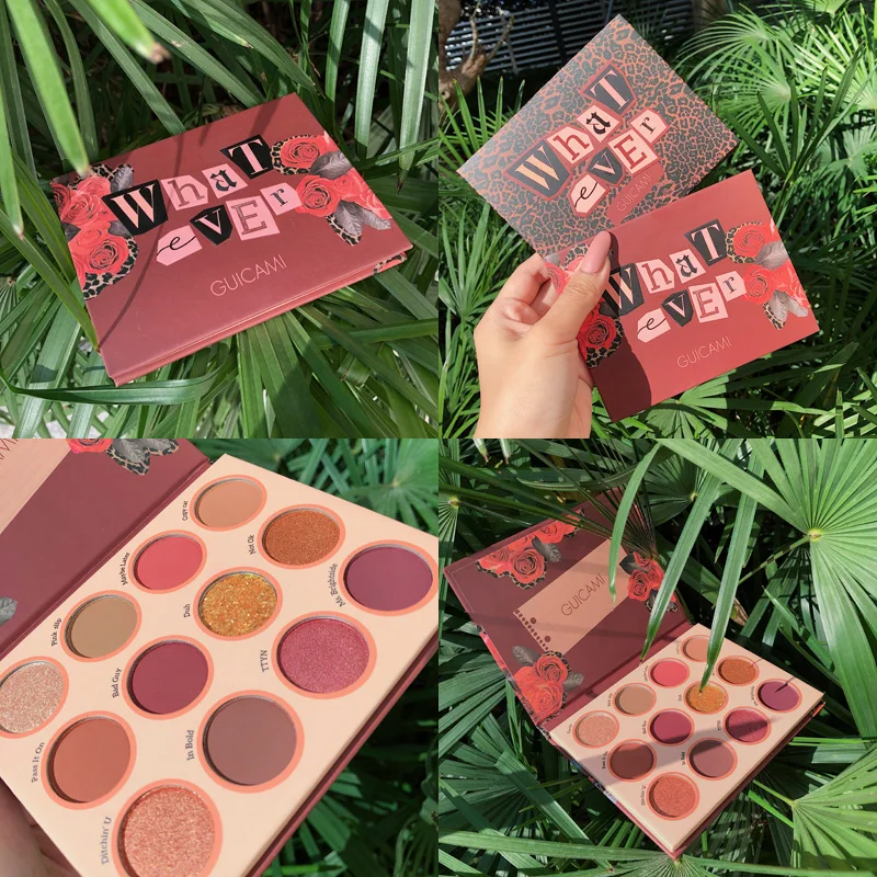 Мерцающие матовые блестящие тени для век Палитра 12 цветов голографические