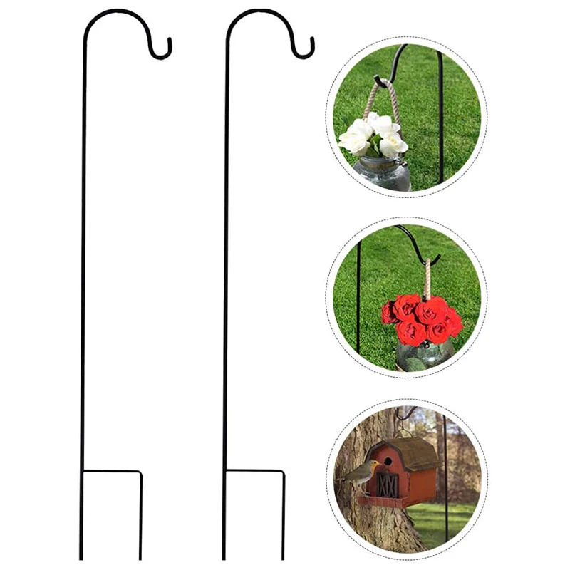 

Крючки для пастухов устойчивая к ржавчине садовая стойка для улицы металлическая подставка для растений вешалка для кормушки птиц