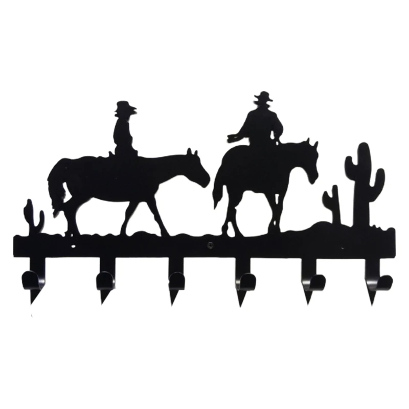 

50LB Wall Mounted Coat Clothes Hook Iron Rack Hanger Hat Handbag Robe Holder Key Organizer for Bedroom