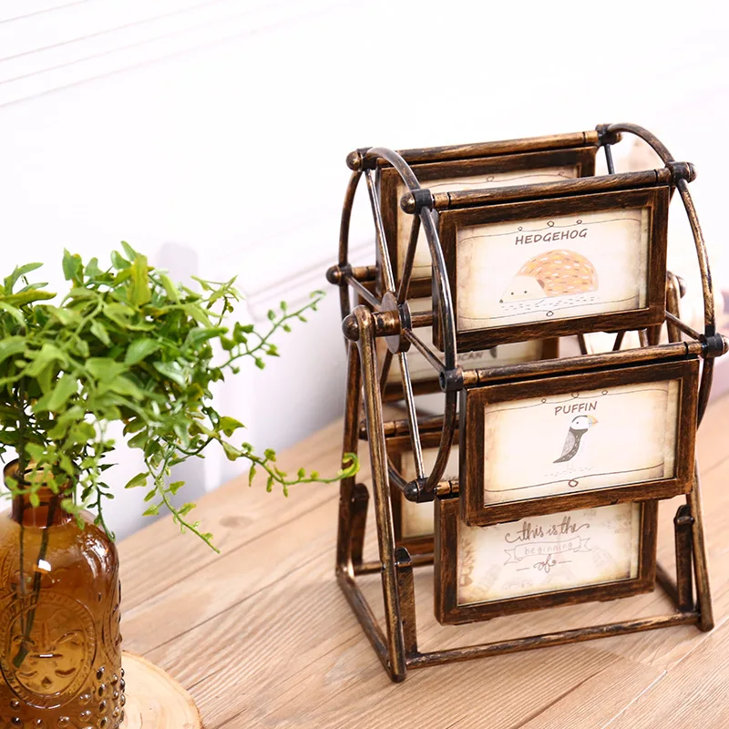 Винтажная фоторамка с колесами обозрения креативная несколькими коробками