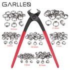 Зажимы для шлангов GARLLEN бесступенчатые, 6-21 мм, 130 шт.