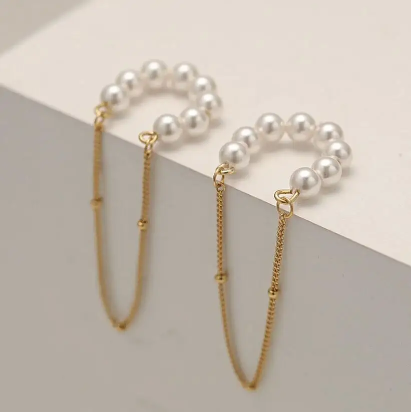 

Женские серьги-Клипсы из серебра 925 пробы, с жемчугом