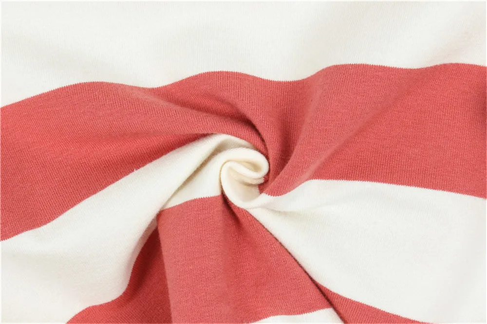 Трехцветная полосатая одежда с медведями из мультфильмов для малышей