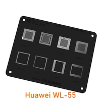 wylie wl 55 bga reballing stencil template for huawei msm8974 hi3650 hi3660 msm8994 cpu chip ic tin plant net black steel mesh
