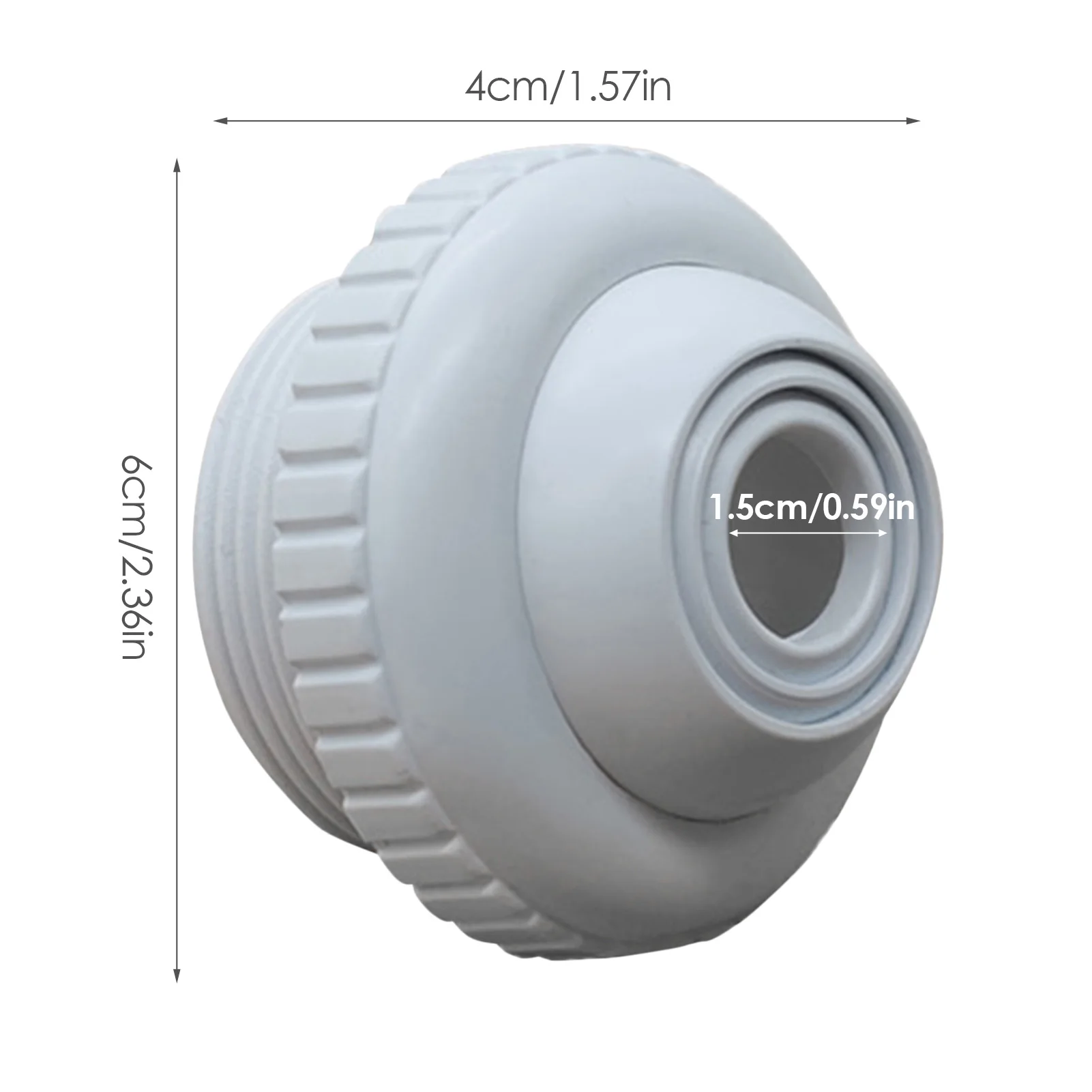 

1.5cm Swimming Pool Spa Return Jet Fitting Ball Nozzle Sprinkler Replacement Pool & Accessories POM Return Jet Fitting