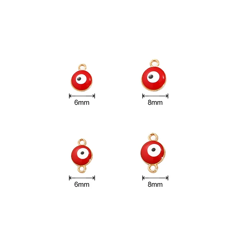 Мини-бусины от сглаза с эмалью для самостоятельного изготовления браслетов