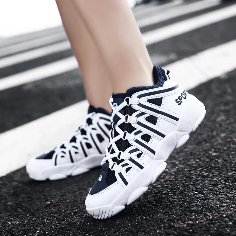 

Big Size Outdoor No-slip Sneakers Man Running Shoes Sport Women Sports Shoes Air White Blue Athletic Tennis Trainers 2021 B-533