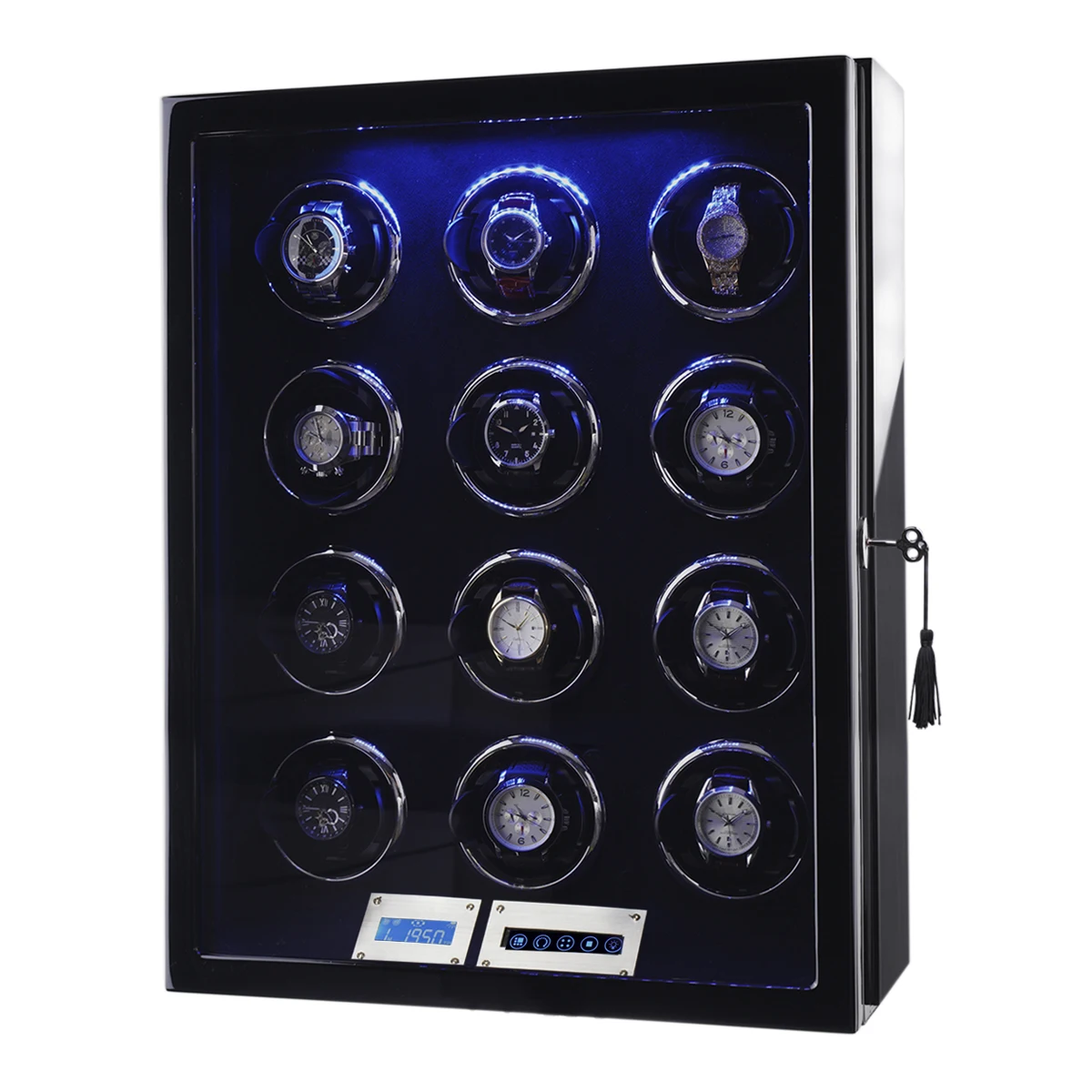 Новый автоматический вращающийся на батарейках/с сенсорным экраном 12 слотов