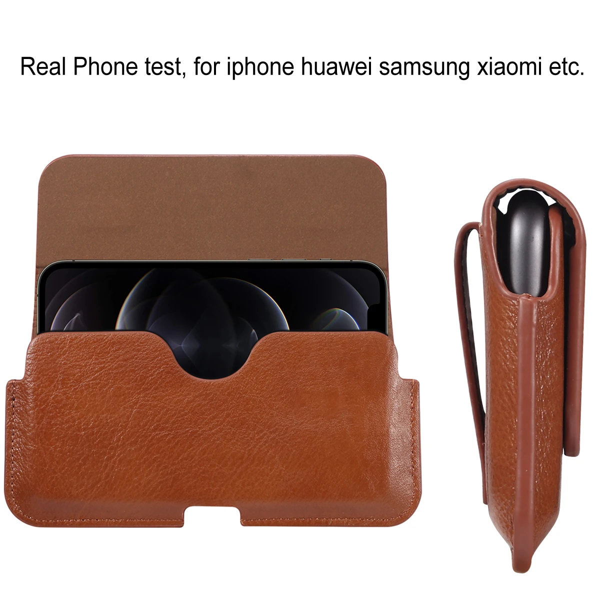 high grade leather case phone cover belt bag for iphone 12 mini 7 8 plus xr xs 11 pro max for samsung a50 a70 s20 s21 for huawei free global shipping