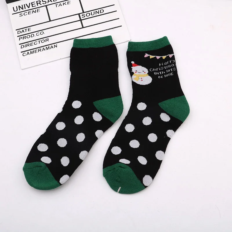 Осенне зимние носки для полотенец Новогодние рождественские с изображением
