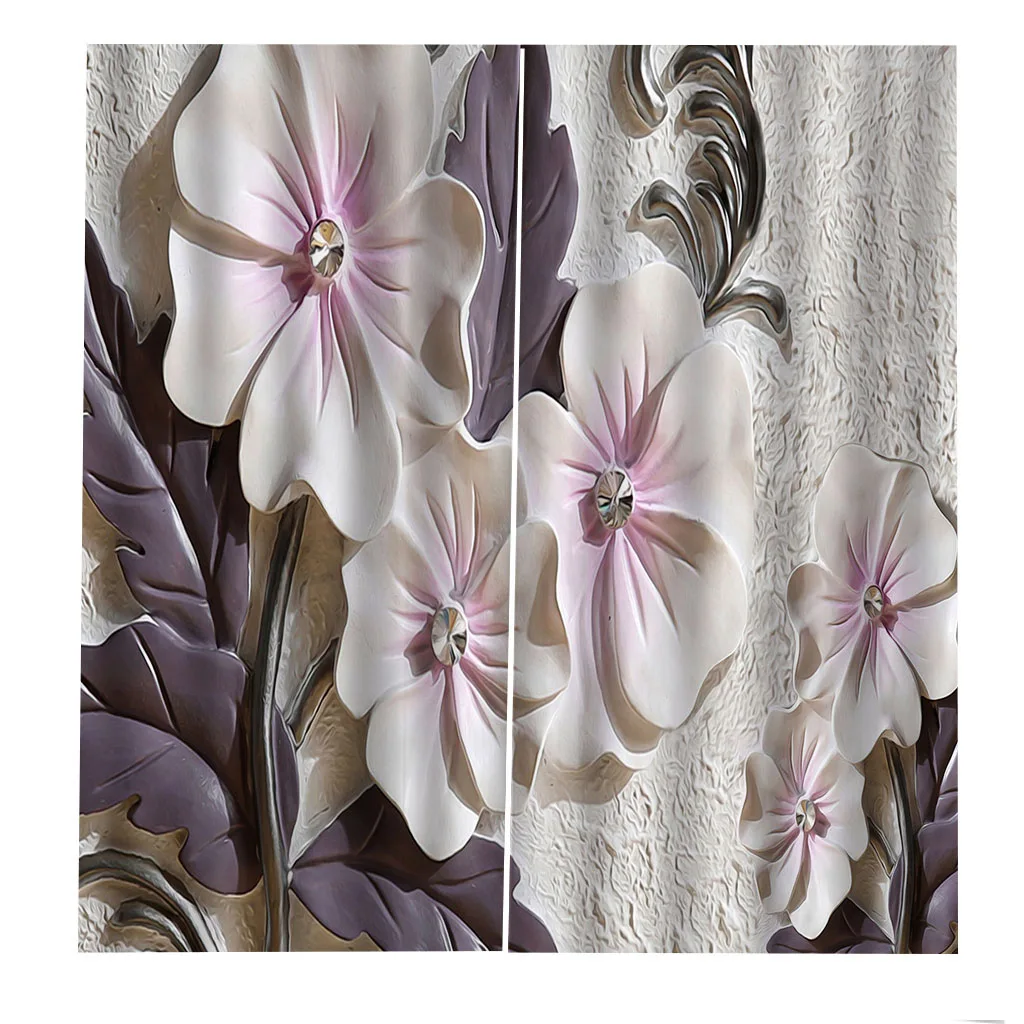 

Modern 3D Curtains 2 Panel/set Living Room Bedroom Window Drapes 150x166cm