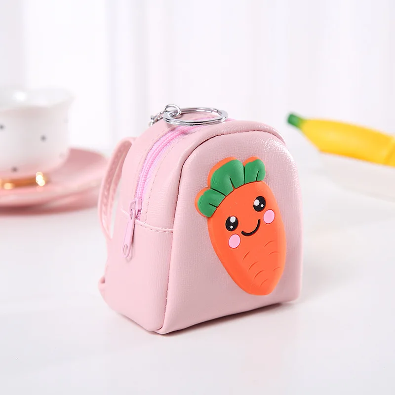Новый каваи морковь мультфильм маленький кошелек на молнии сумка для хранения