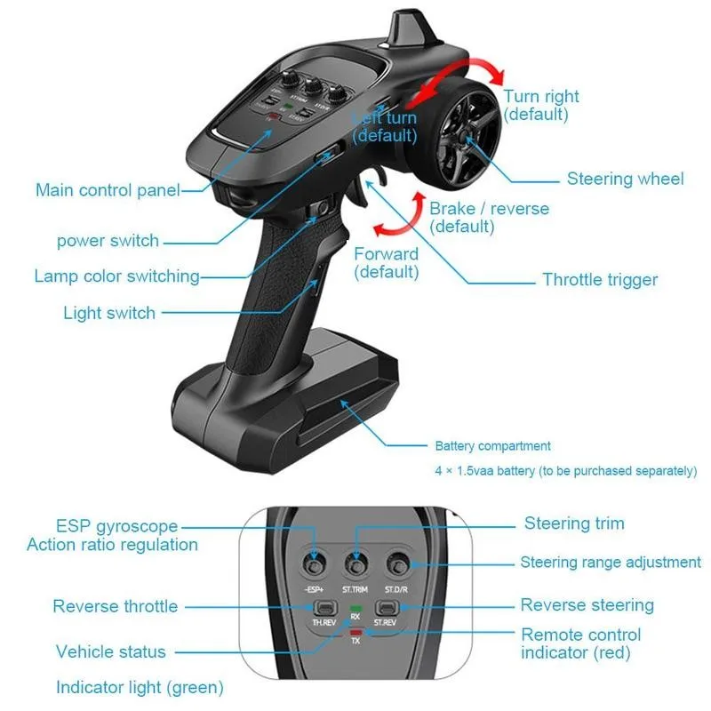 udirc 1601 радиоуправляемый гоночны