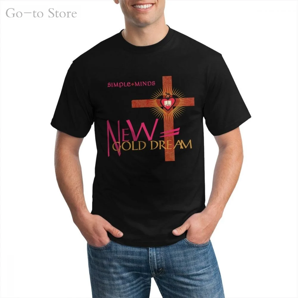 

The fashion leisure Simple Minds New Gold Dream 81 100% cotton graphic t shirts man t-shirt 2020