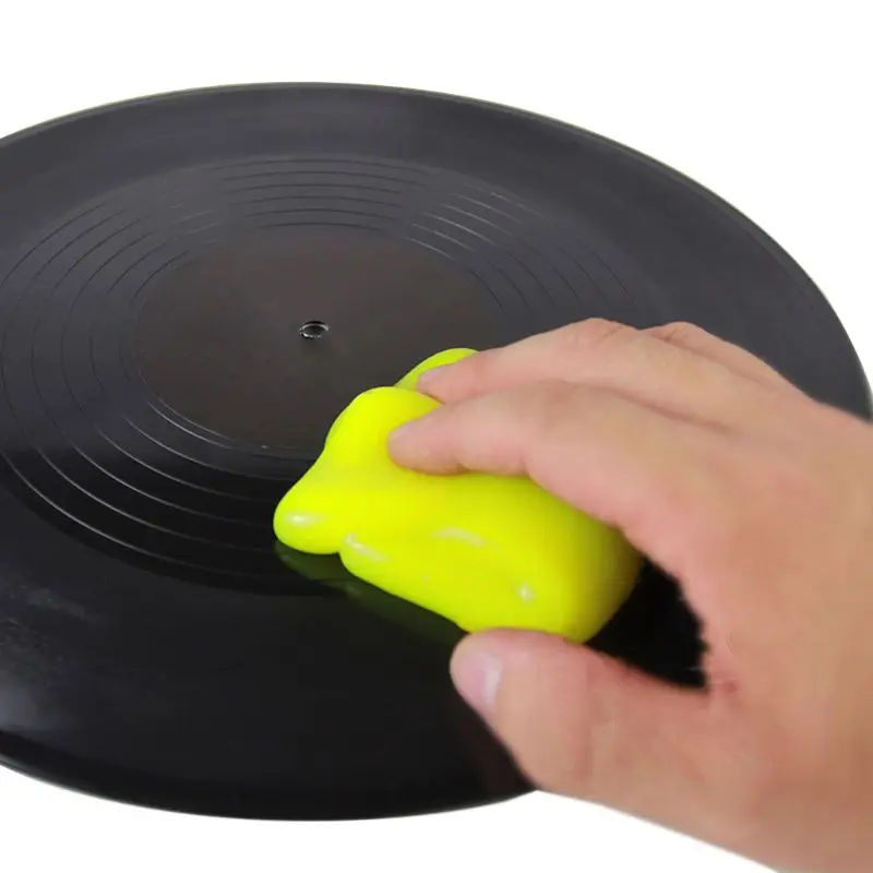 

Magic Dust Cleaner LP Vinyl Turntable Record Cartridge Cleaning Soft Rubber Slimy Gel 45BD