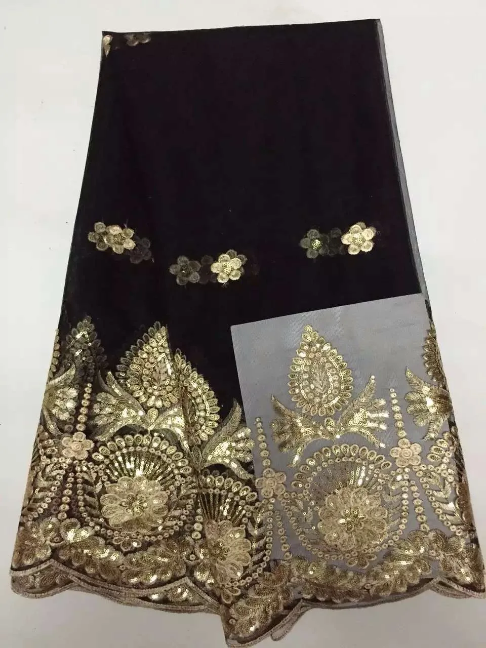 

Latest African Laces 2021 for Wedding French Lace Material Embroidered Tulle Lace Fabric Cheap with Free Shippin D8534